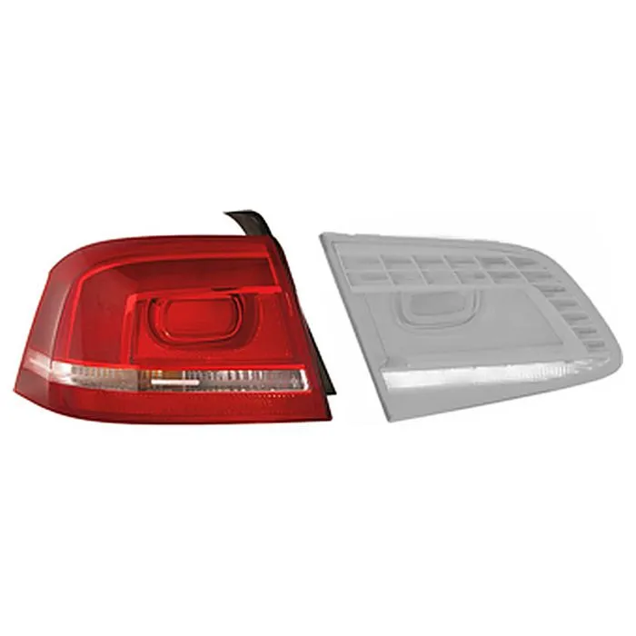 Volkswagen Passat 2010-2014 Rear Light Lens Left Outer Sedan