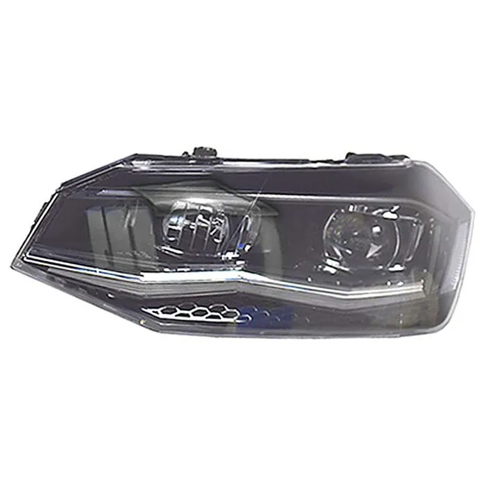 Volkswagen Polo 2017-2021 Doble Faro Izquierdo Regulación Eléctrica + Motor LED
