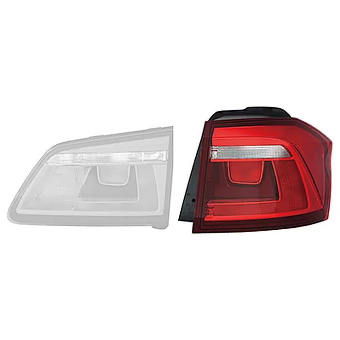 Volkswagen Golf Sportsvan 2014-2021 Piloto Trasero Derecho Exterior Cristal Ahumado