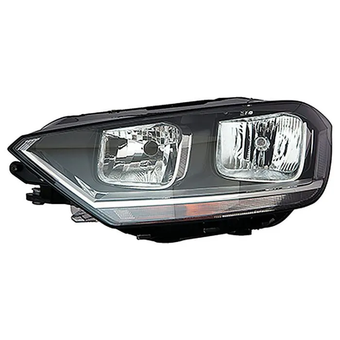 Volkswagen Golf Sportsvan 2014-2021 Doppio Faro Anteriore Sinistro Regolazione Elettrica + Motore H15+H7