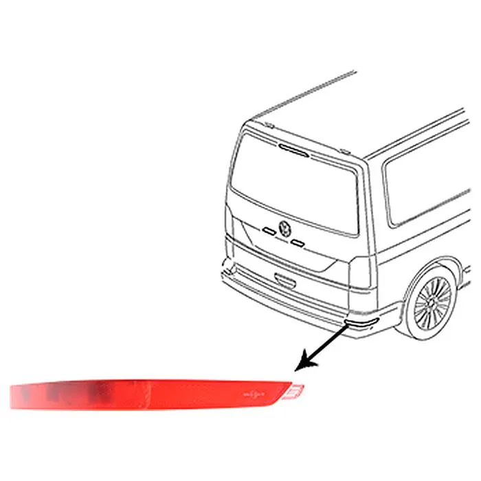 Volkswagen Transporter T6 2015-2024 Reflectante Derecho Portón Trasero
