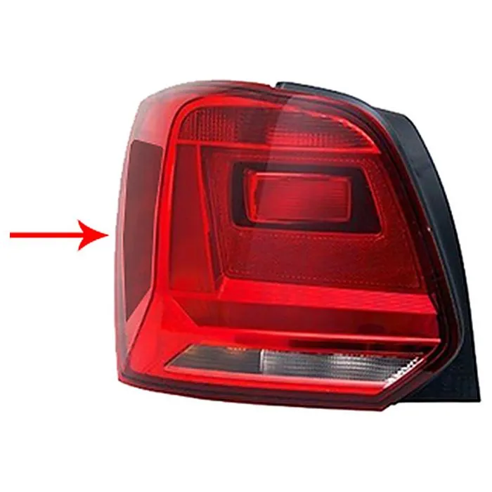 Volkswagen Polo 2014-2017 Farolim Traseiro Esquerdo Escuro