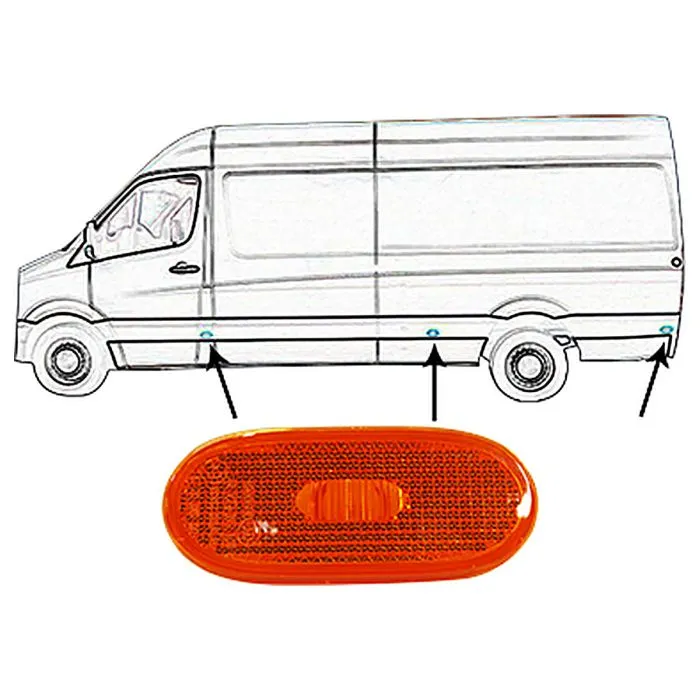 Mercedes Sprinter W906 2006-2018 Farolim Lateral Esquerdo/Direito Laranja