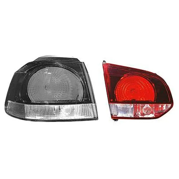 Volkswagen Golf VI 2008-2013 Vitre de Feu Arrière Gauche Intérieure Foncée Rouge