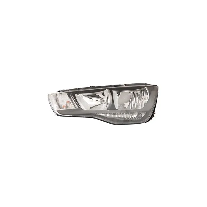 Audi A1 2010-2014 Farol Esquerdo Ajuste Elétrico + Motor Com Pisca Preto H1+H7