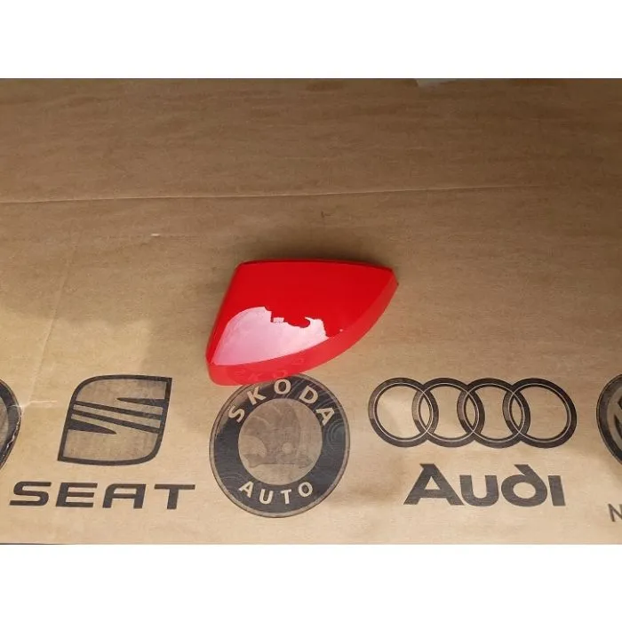 Tampa do espelho lateral Audi A3 8V Y3J Vermelho Esquerdo