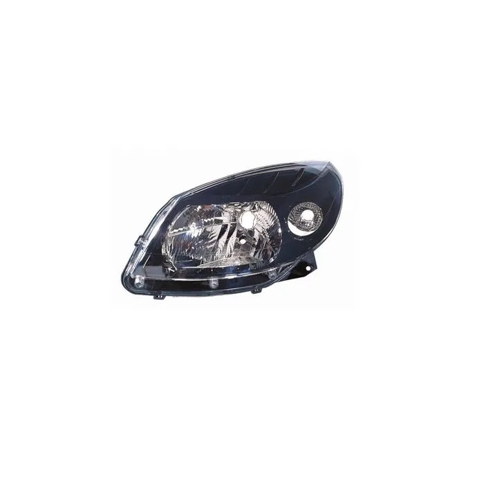 Dacia Sandero 2008-2012 Schwarz Scheinwerfer Links Mit Blinker Rauchtönung H4