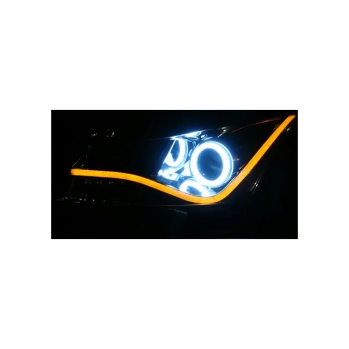 DRL LED ARANCIONE 45 cm Flessibile 57xLED