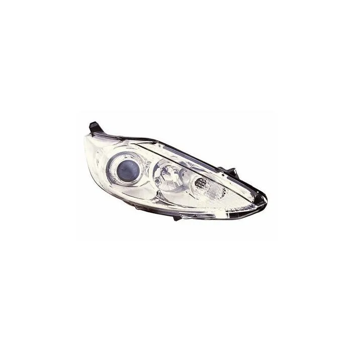 Ford Fiesta 2008-2013 Hella Farol Cromado Direito Regulação Elétrica + Motor Com Pisca Cromado H1+H7 Hella