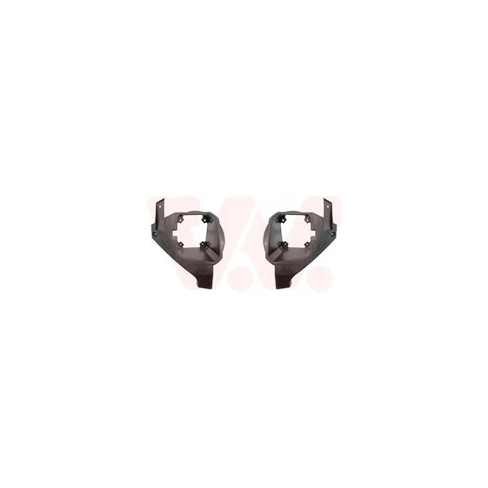 Nebelscheinwerfer-Halter Set schwarz Peugeot Partner 2003-2009