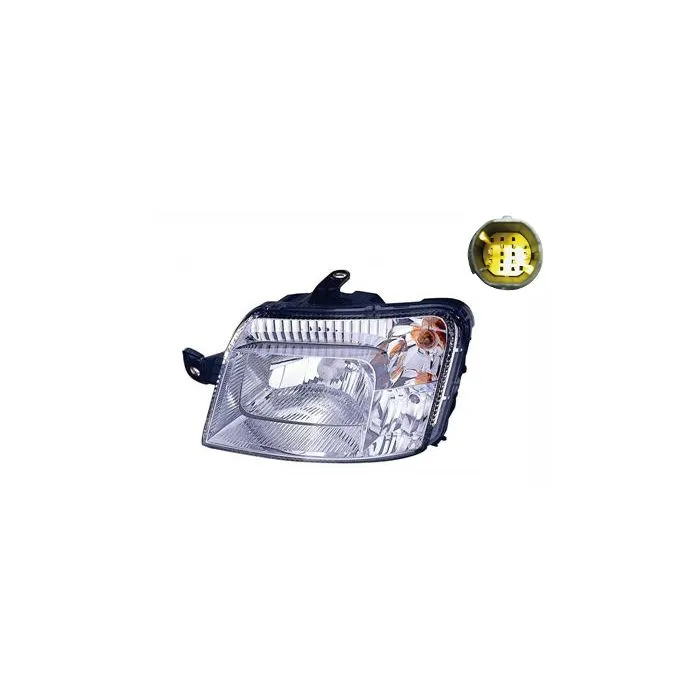 Fiat Panda 2003-2009 Scheinwerfer Links Elektrische Verstellung + Motor Mit Blinker H4