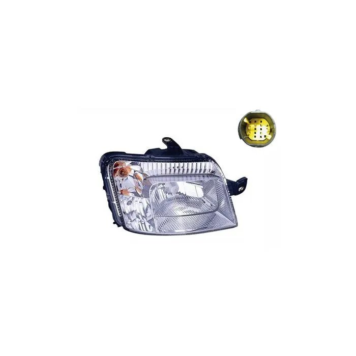 Fiat Panda 2003-2009 Faro Derecho Ajuste Eléctrico + Motor Con Intermitente H4