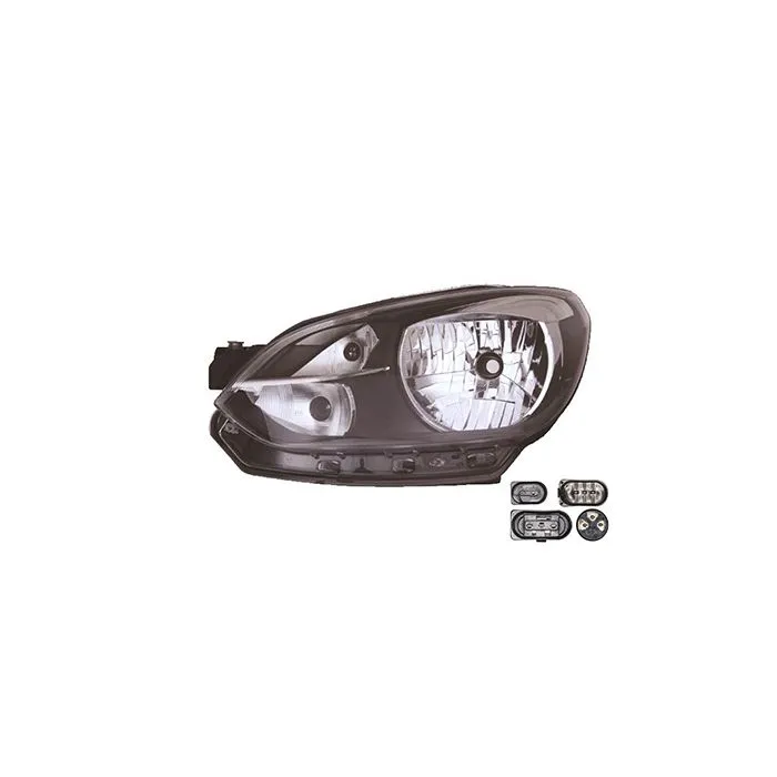 Volkswagen UP! 2012-2016 Farol Esquerdo + Motor Com Pisca Preto