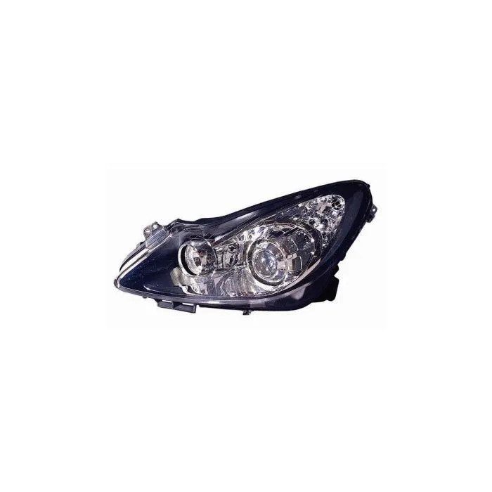Opel Corsa D 2006-2010 Scheinwerfer Links Mit Blinker Mit Kurvenlicht Schwarz H1+H7 Valeo