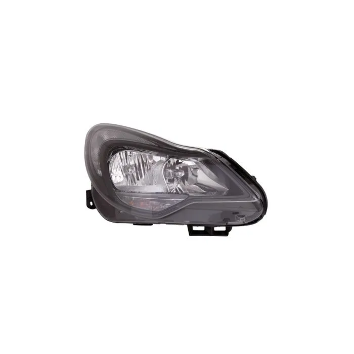 Opel Corsa D 2011-2013 Faro Derecho Con Intermitente Negro