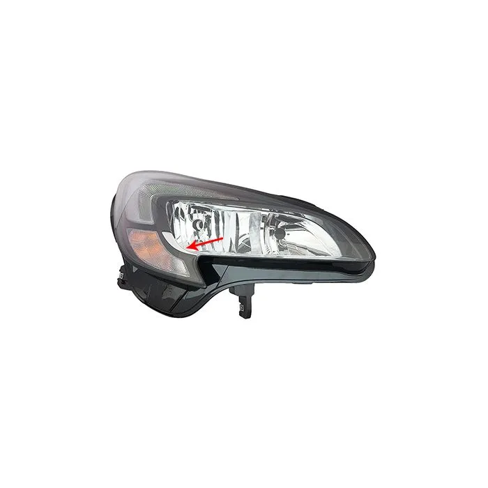 Opel Corsa E 2014-2019 Double Phare Droit Réglage Électrique + Moteur Chrome H7 LED