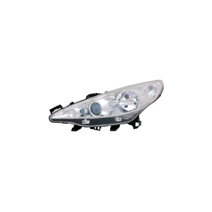 Peugeot 207/207 CC Faro Sinistro Con Indicatore di Direzione Con Luce di Curva Regolazione Elettrica + Motore H1+H7