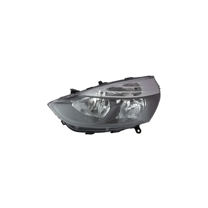 Renault Clio 2012-2016 "Authentique" Faro Izquierdo Authentique Negro H1+H7