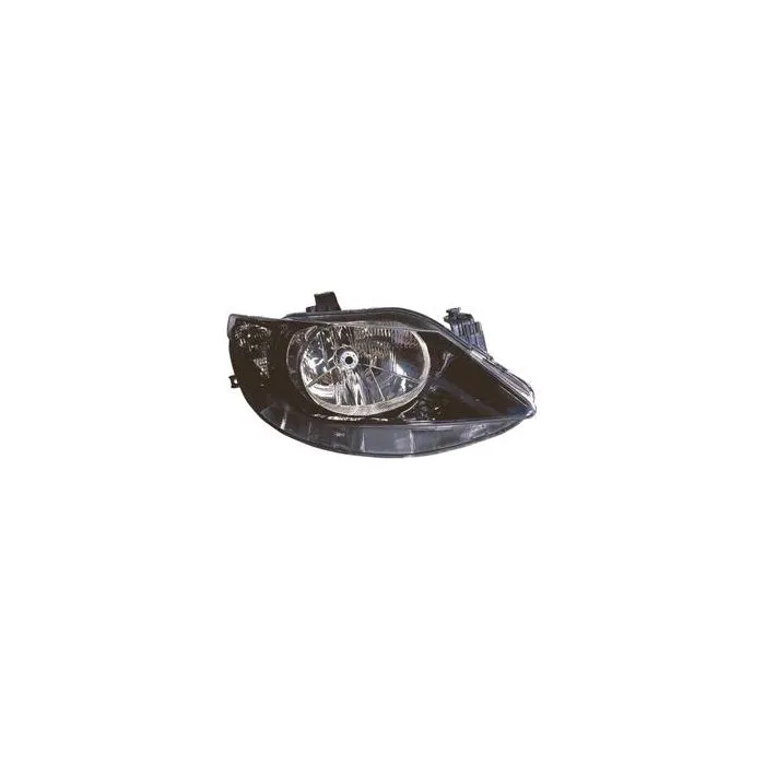 Seat Ibiza 2008-2012 H4 Farol Direito Ajuste Elétrico Preto