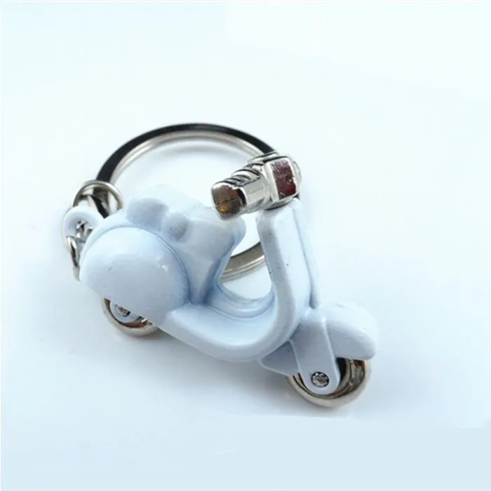 Porte-clés Scooter Blanc