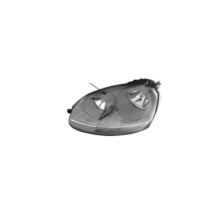 Volkswagen Golf 5 2004-2010 Farol Cromado Esquerdo Com Pisca H7