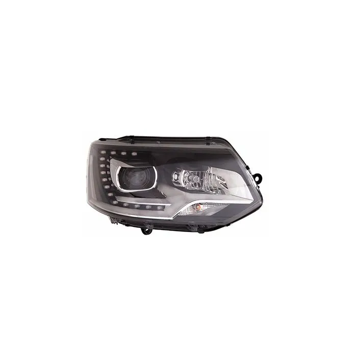 VW Transporter T5 2009-2015 Xenon Led Farol Direito Ajuste Elétrico + Motor Com Pisca