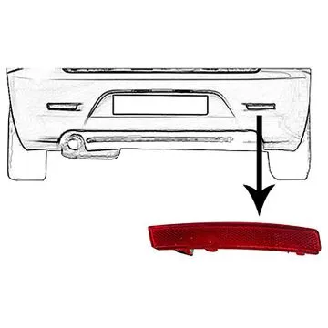 Alfa Romeo 147 2000-2010 Catadioptre Droit