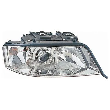 Audi A6 1997-1999 Headlight Right Manual/Electric Adjustment With Turn Signal H1+H7
