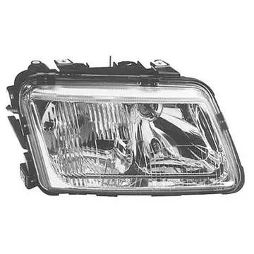 Audi A3 2000-2003 Headlight Right Manual/Electric Adjustment Without Motor + Fog Light