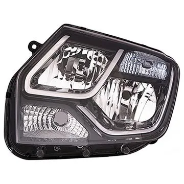 Dacia Duster 2013-2015 Doppio Faro Sinistro Regolazione Manuale/Elettrica Senza Motore H1+H7