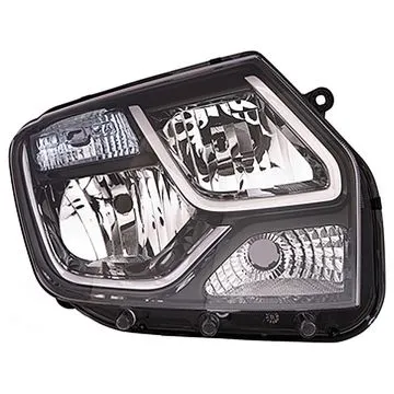 Dacia Duster 2013-2015 Faro Doppio Destro Regolazione Manuale/Elettrica Senza Motore H1+H7