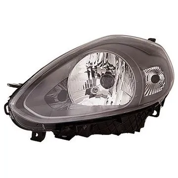 Fiat Punto Evo/Punto 2009+ Faro Sinistro Regolazione Elettrica + Motore Con Indicatore Nero H4