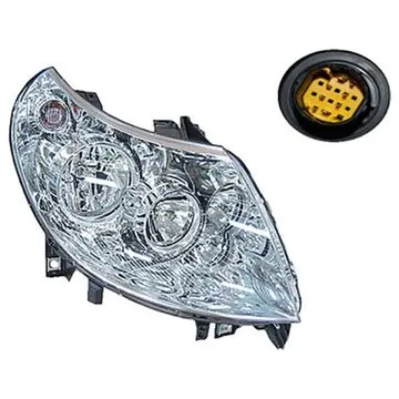 Citroen Jumper / Fiat Ducato / Peugeot Boxer 2006-2010 Twin Headlight Right Electric Adjustment + Motor H1+H7