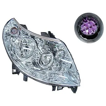 Citroen Jumper / Fiat Ducato / Peugeot Boxer 2010-2014 Twin Headlight Right Electric Adjustment + Motor With Daytime Running Light H15+H7