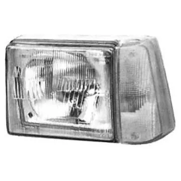 Fiat Panda 1986-2003 Scheinwerfer Rechts Ohne Motor Mit Orangem Blinker