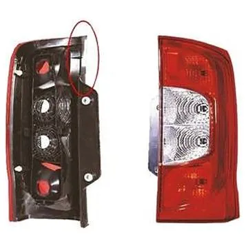 Citroen Nemo / Fiat Fiorino/Qubo / Peugeot Bipper 2008+ Farolim Traseiro Direito Portas Batentes