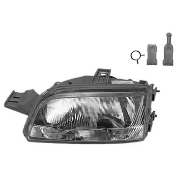 Fiat Punto -1999 Headlight Left Manual/Electric Adjustment Without Motor H4 Hella