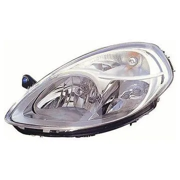 Lancia Ypsilon 2006-2011 Twin Headlight Left Electric Adjustment + Motor H3+H7