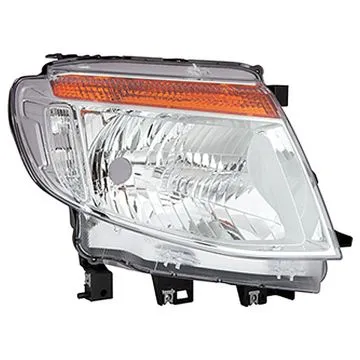 Ford Ranger 2011-2015 Faro derecho Sin luz diurna Regulación manual/eléctrica Sin motor Cromado H4