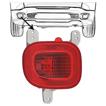 Fiat Panda / Jeep Renegade 2012+ Achtermistlicht Links In Bumper Olsa