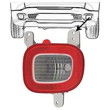 Fiat Panda / Jeep Renegade 2012+ Achteruitrijlicht Rechts In Bumper Olsa