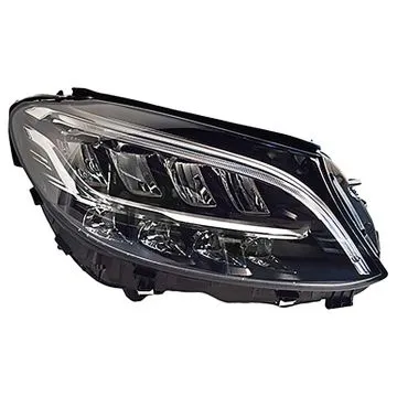 Mercedes C W205 2018-2021 Headlight Right Without Adaptive Lighting + Motor LED