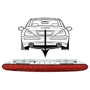 Mercedes SL R230 2001-2012 Terceira Luz de Travagem Vermelha LED