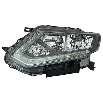 Nissan X-Trail 2014-2017 Farol Duplo Esquerdo Sem Motor Ajuste Elétrico LED H11+H9 LED