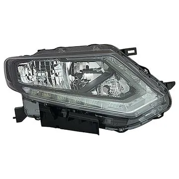 Nissan X-Trail 2014-2017 Farol Duplo Direito Sem Motor Ajuste Elétrico LED H11+H9 LED