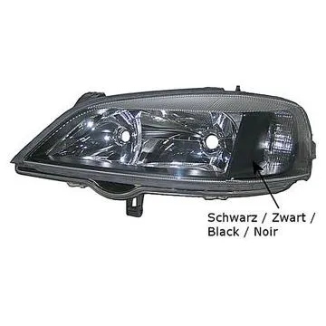 Opel Astra G 1998-2004 Farol Direito Não Enjoy/Sport Sem Motor Com Pisca Coupe Zwarte Rand