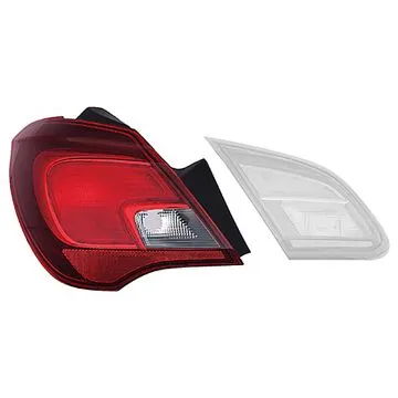Opel Corsa E 2014-2019 Vidro de Farolim Traseiro Esquerdo Exterior 5D