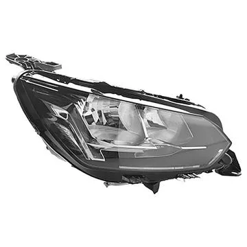 Peugeot 208 2019-2023 Farol Duplo Direito Sem Motor Ajuste Elétrico Com Luz Diurna No Para-Choques H9