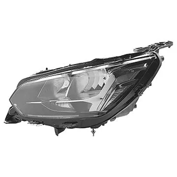 Peugeot 208 2019-2023 Farol Duplo Esquerdo Ajuste Elétrico + Motor Com Luz Diurna H9