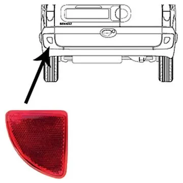 Dacia Logan Van/Logan Pickup 2008-2013 Reflector Left In Bumper